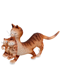DUB 27 Статуэтка "Кошка с котятами" (Mum and her babies.Parastone)